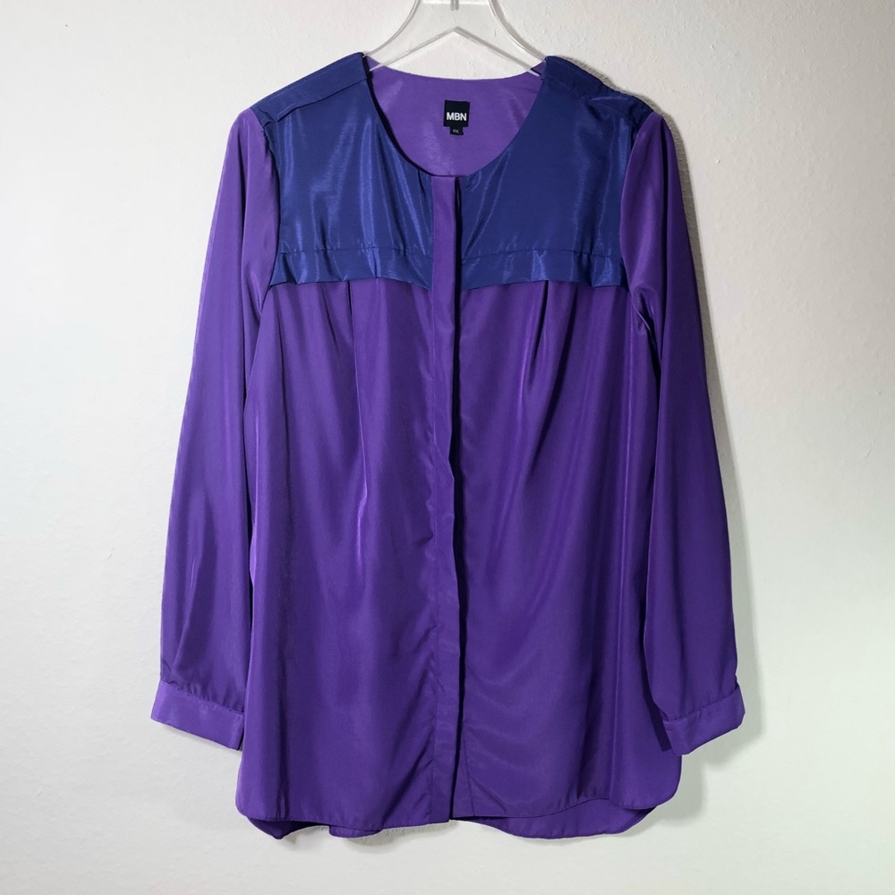 MBN Flowy Purple Blouse
